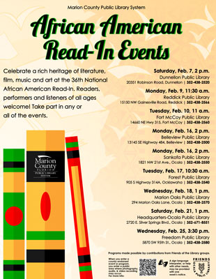 African American Read-In Events | Multiple Dates in February 2026