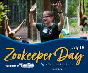 Santa Fe College Teaching Zoo Tree Zookeeper Day