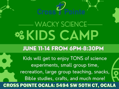 Cross Pointe Church Wacky Science Kids Camp