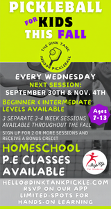 Pickleball for Kids and Homeschool PE Classes