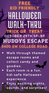 Huddys Escape Ocala Halloween Walk-Thru Trick or Treat
