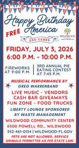 Wildwood Happy Birthday America Celebration: July 3rd, 2026