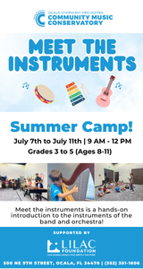 Community Music Conservatory Summer Camps 