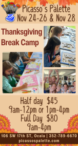 Picasso's Palette Thanksgiving Break Camp