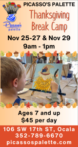 Picasso's Palette Thanksgiving Holiday Camp