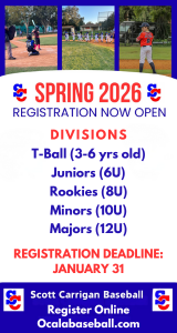 Scott Carrigan Baseball Spring Registration