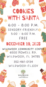 City of Wildwood Cookies with Santa 2025
