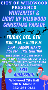 Winterfest and Light Up Wildwood Christmas Parade