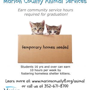 Marion County Animal Services Youth Foster Program
