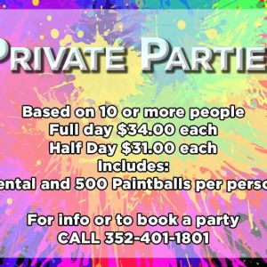 Waynes World of Paintball Private Parties