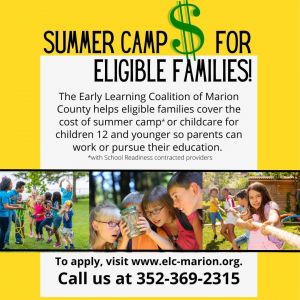 Summer Camp Scholarships for Families with Early Learning Coalition