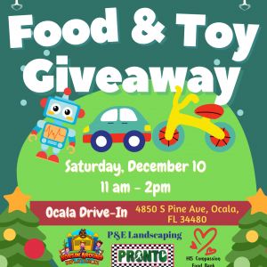 12/10 Toy and Food Giveaway