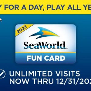 SeaWorld and Aquatica Fun Card
