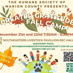 Greater Gratitude Fall Break Camp
