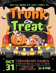 10/31 Crossroads Church Trunk or Treat