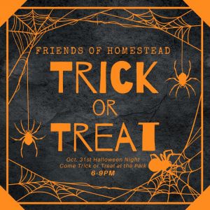 10/31 Homestead Park Halloween Party and Trick Or Treat