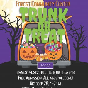 10/28 Forest Community Center Trunk or Treat