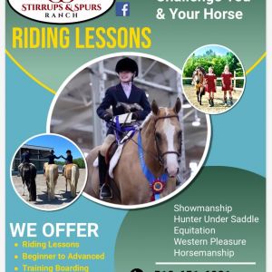 Stirrups and Spurs Ranch Riding Lessons