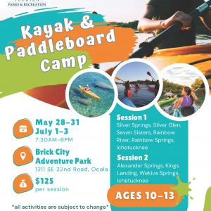 Kayak/Paddleboard Camp at Brick City Adventure Park