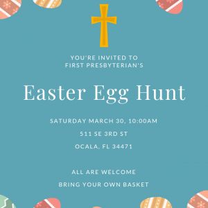 03/30 First Presbyterian Church Easter Egg Hunt