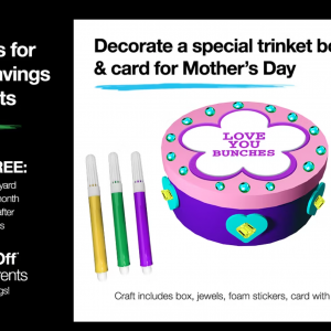 05/11 JCPenney Kids Zone: May Mother's Day Craft