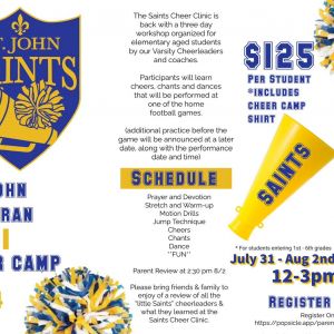 Cheer Mini Camp at St. John Lutheran School