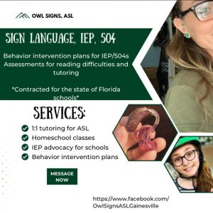 Owl Signs ASL