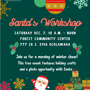 12/07 Forest Community Center Santa's Workshop