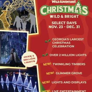 11/23 - 12/31 Wild Adventures Christmas Wild & Bright