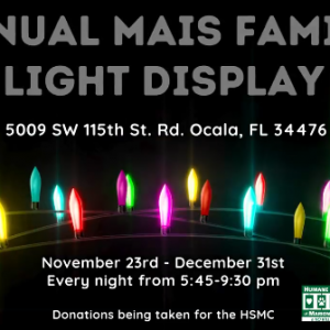 11/23-12/31 Mais Family Light Display