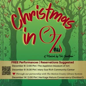 12/08, 12/09 and 12/14 Christmas in Oz: A Family Musical by Val Cheatham