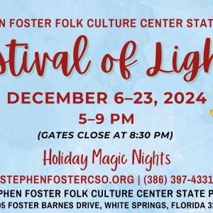 12/06 - 12/24 Stephen Foster Folk Culture Center Festival of Lights