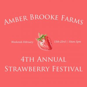 2/15-2/23 Amber Brooke Farm’s Strawberry Festival