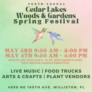 5/03 - 5/04 Cedar Lakes Woods and Gardens Spring Festival