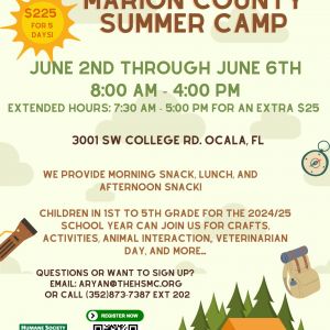 Humane Society of Marion County Summer Camp