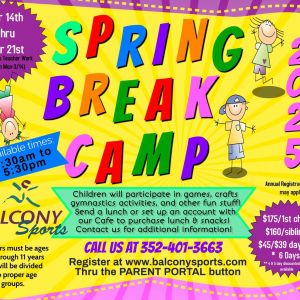 Balcony Sports Spring Break Camp