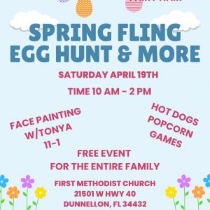 4/19 First Methodist Church Dunnellon Spring Fling Egg Hunt