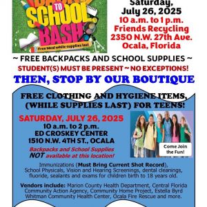 07/26 Marion County Children's Alliance Back to School Bash (Drive Thru Only Event)