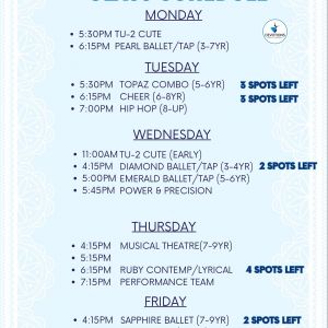 Devotions Dance Company Fall Classes