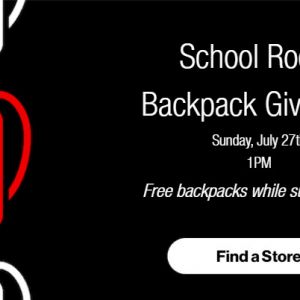 07/27 Wireless Zone's School Rocks Backpack Giveaway