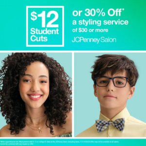 JCPenney Salon Back to School Kids Haircut Event