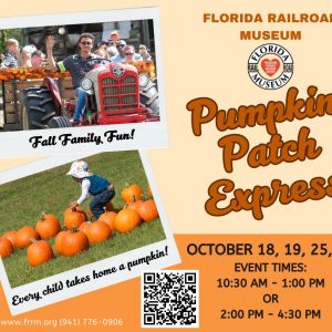 10/18 - 10/26 Florida Railroad Museum Pumpkin Patch Express