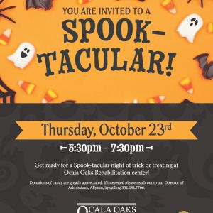 10/23 Halloween Spooktacukar at Ocala Oaks Rehabilitation Center