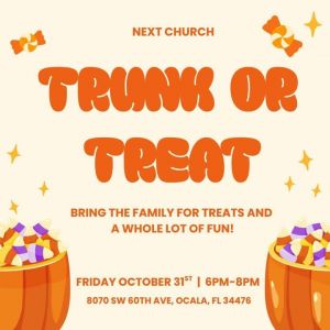 10/31 Next Church Trunk or Treat