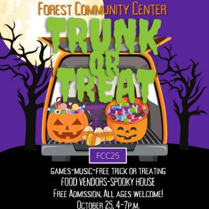 10/25 Forest Community Center Trunk or Treat