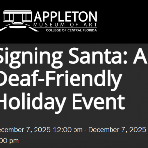 12/07 Signing Santa A Deaf Friendly Holiday Event