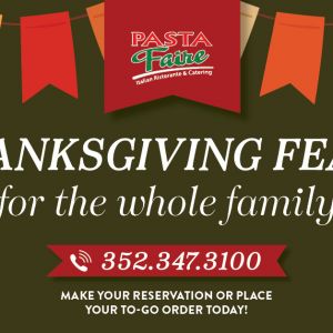 Thanksgiving Feast at Pasta Faire