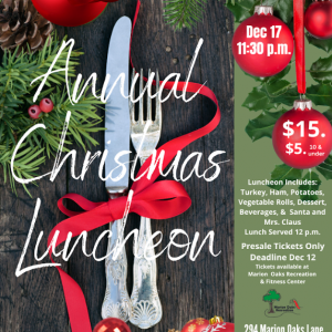 Marion Oaks Community Center Christmas Luncheon