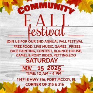 11/15 Fort McCoy Community Fall Festival