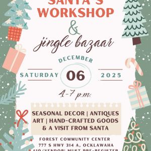 12/06 Forest Community Center Santa's Workshop and Jingle Bazaar